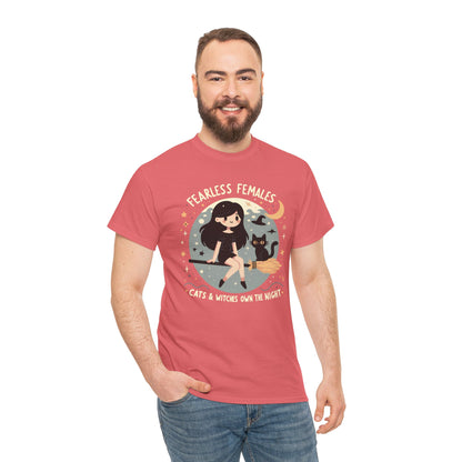 Fearless Females: Cats & Witches Own the Night T-Shirt