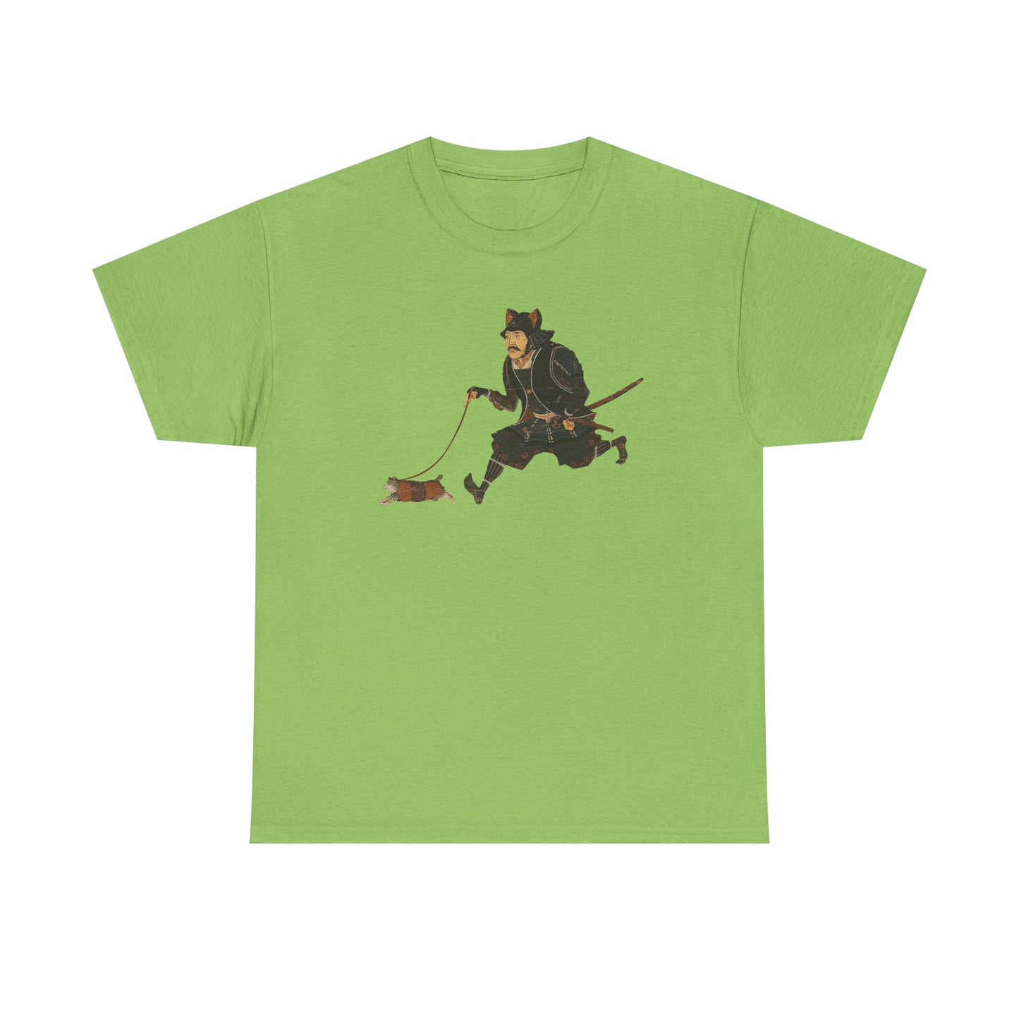 Samurai Walking Cat T-Shirt