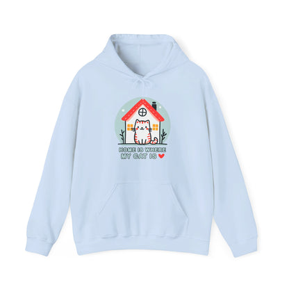 Home is Where my Cat is Gender-Neutral Hoodie