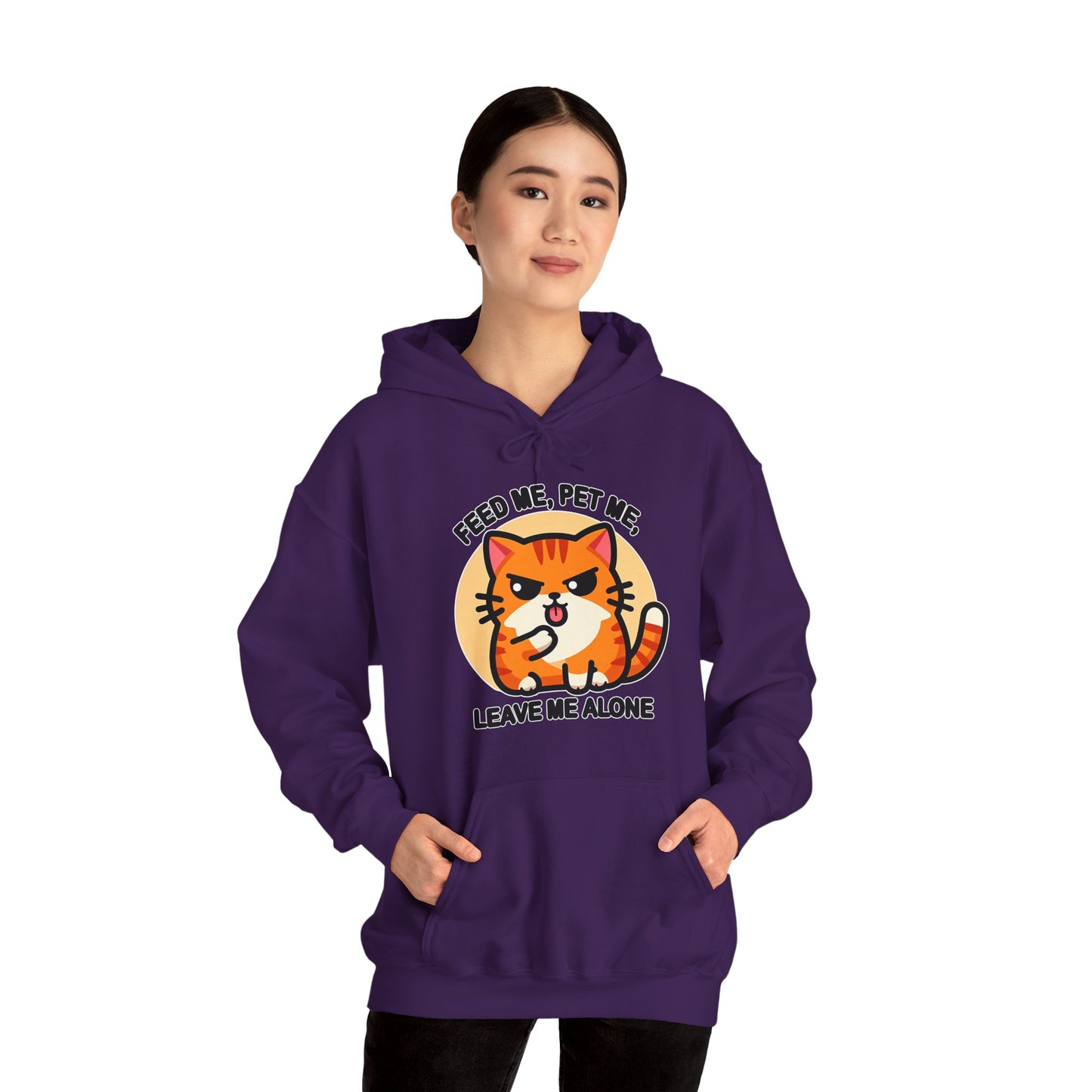 Feed Me, Pet Me, Leave Me Alone Gender-Neutral Hoodie