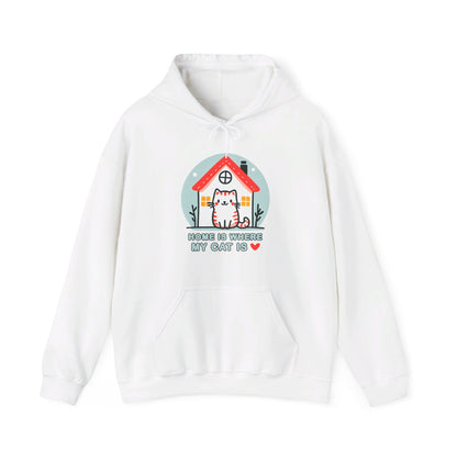 Home is Where my Cat is Gender-Neutral Hoodie