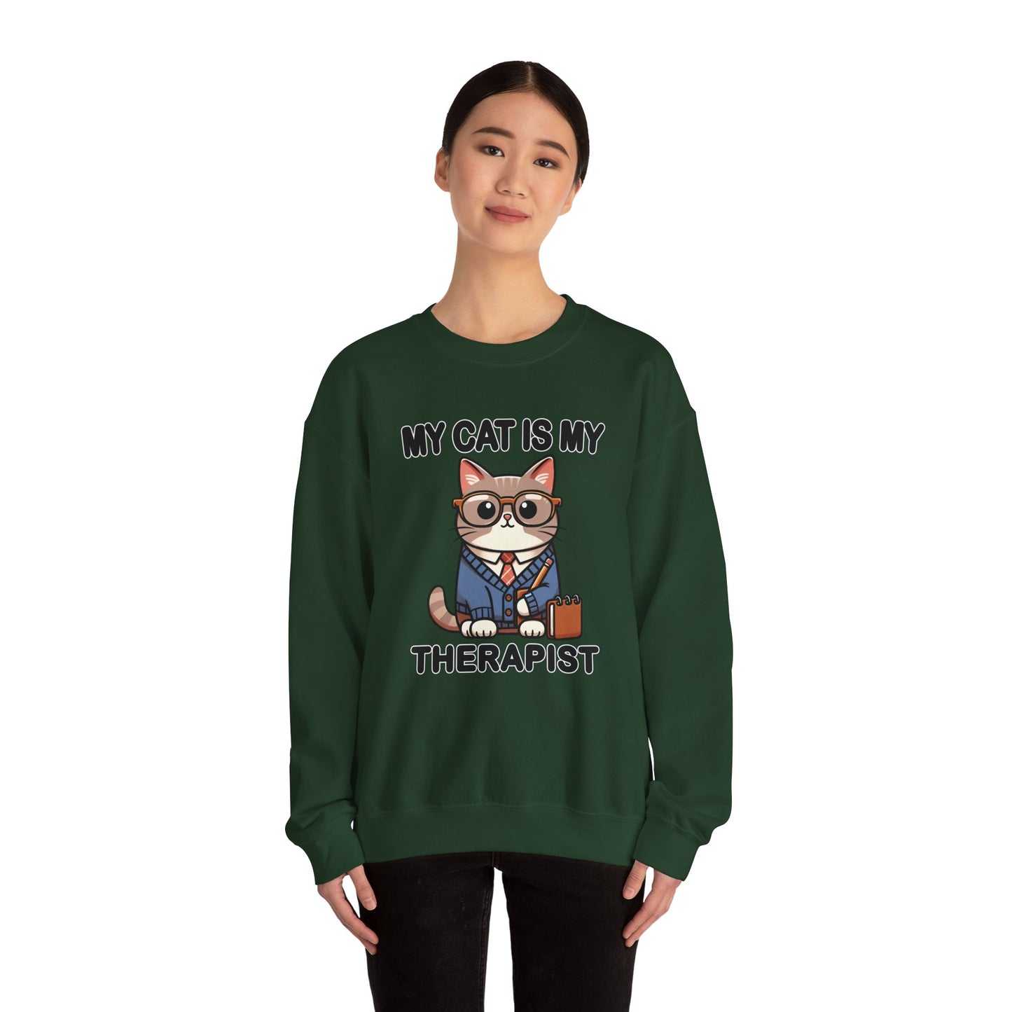 My Cat is My Therapist Sweatshirt