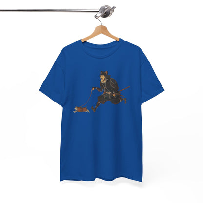 Samurai Walking Cat T-Shirt