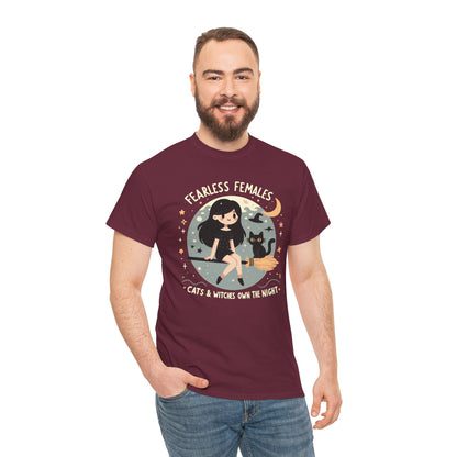 Fearless Females: Cats & Witches Own the Night T-Shirt