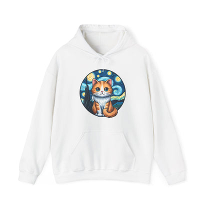 Van Gogh Cat Hoodie