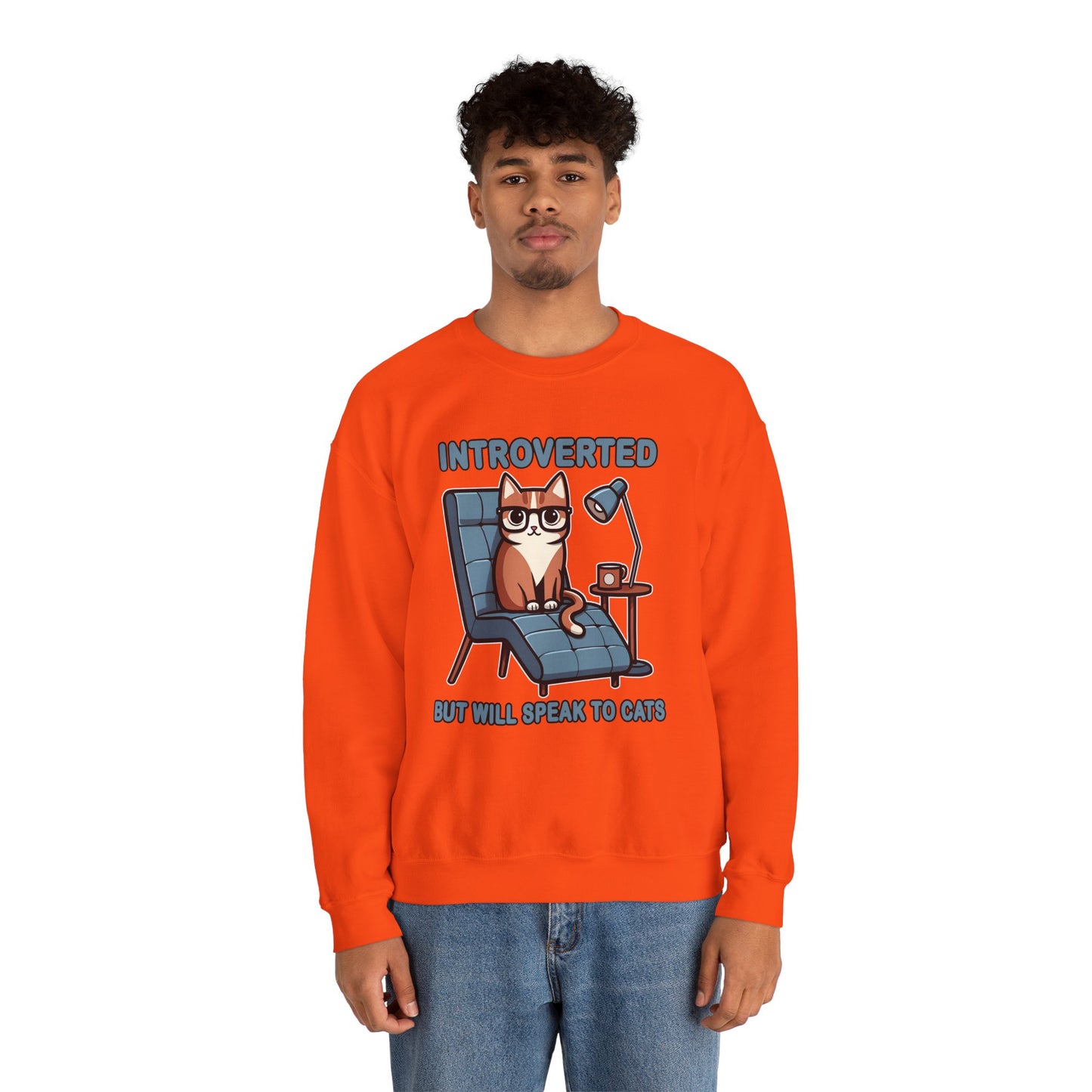 Introverted, But Will Speak to Cats Sweatshirt