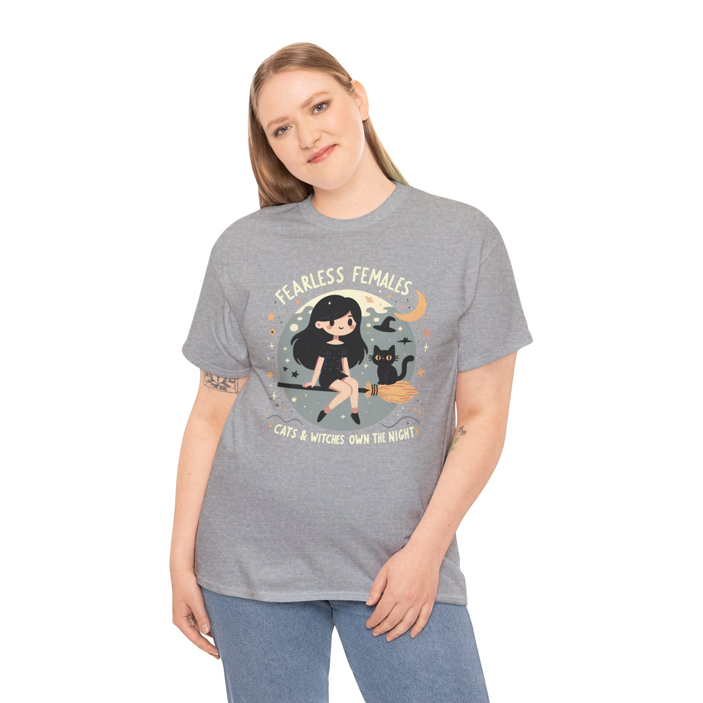 Fearless Females: Cats & Witches Own the Night T-Shirt