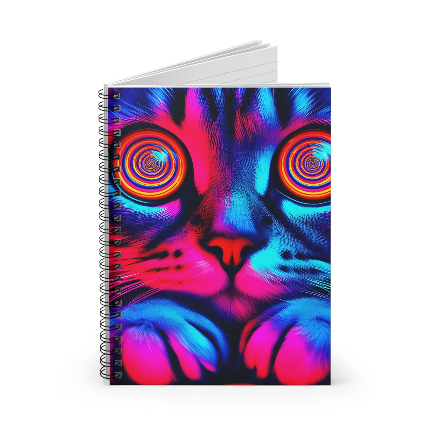 Hypnosis Cat Spiral Notebook