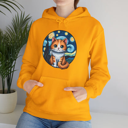 Van Gogh Cat Hoodie