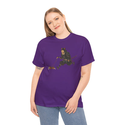 Samurai Walking Cat T-Shirt