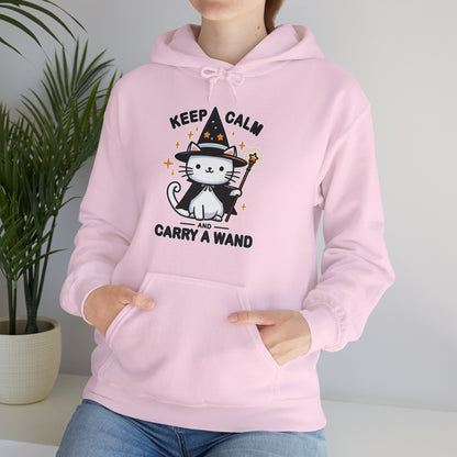 Keep Calm and Carry a Wand Gender-Neutral Hoodie