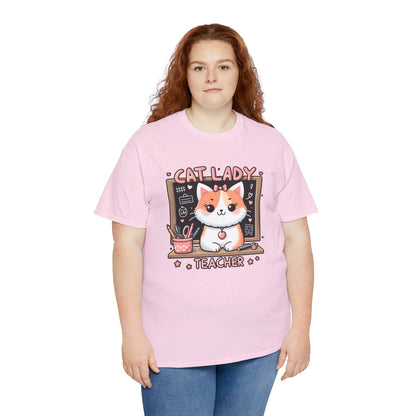 Cat Lady Teacher T-Shirt