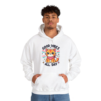 Good Vibes All Day Gender-Neutral Hoodie