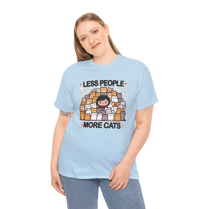 Less People More Cats T-Shirt