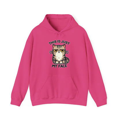 This is Just My Face Gender-Neutral Hoodie