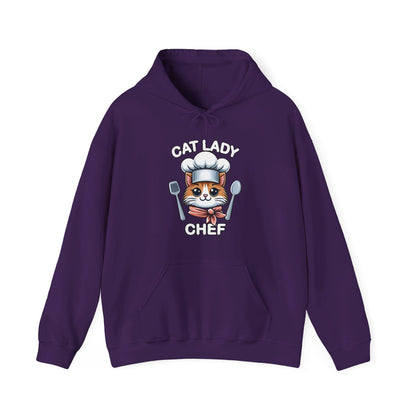 Cat Lady Chef Gender-Neutral Hoodie