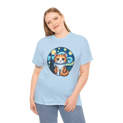 Van Gogh Cat T-Shirt