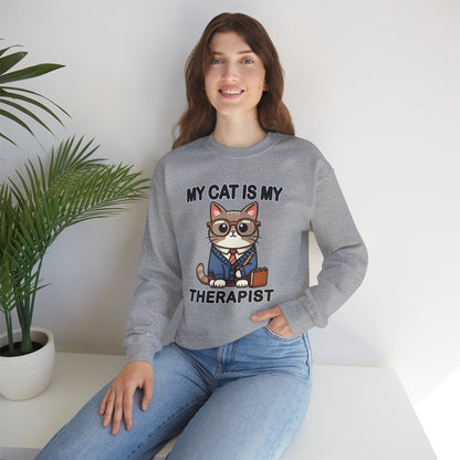 My Cat is My Therapist Sweatshirt