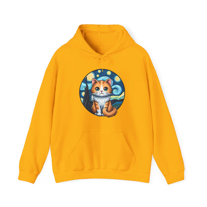 Van Gogh Cat Hoodie