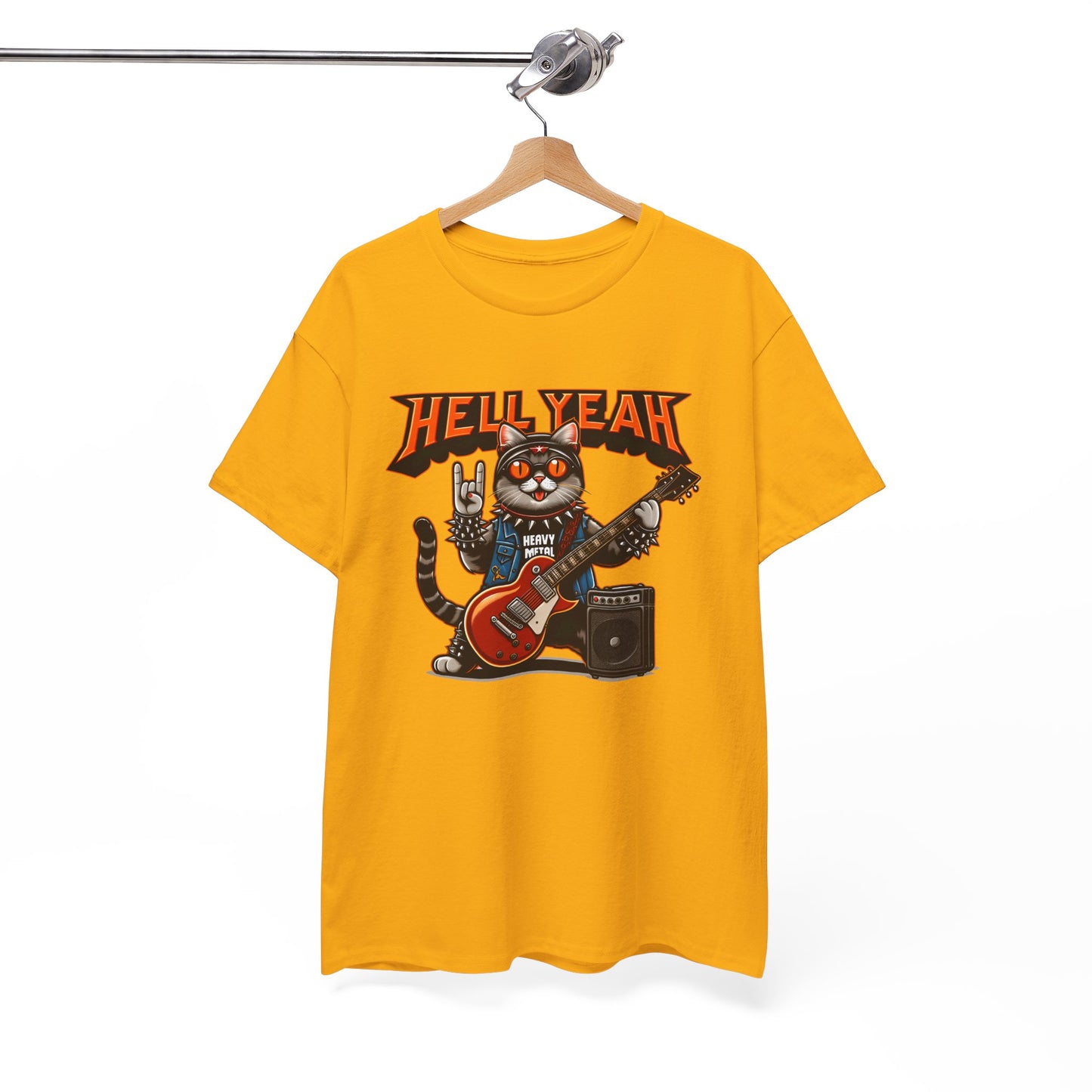 Heavy Metal Cat Unisex T-shirt