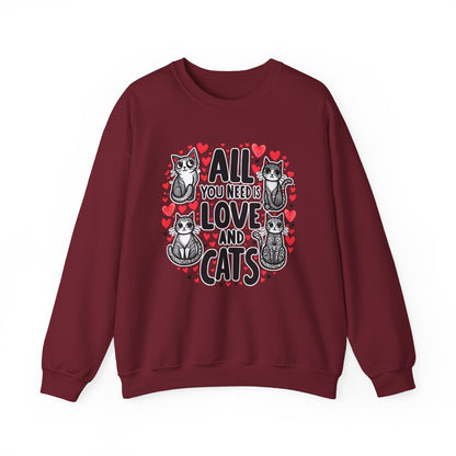 All You Need is Love & Cats Sweatshirt