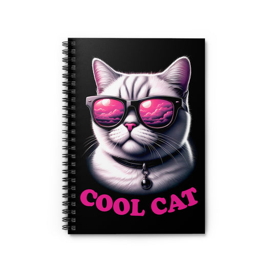 Cool Cat Spiral Notebook