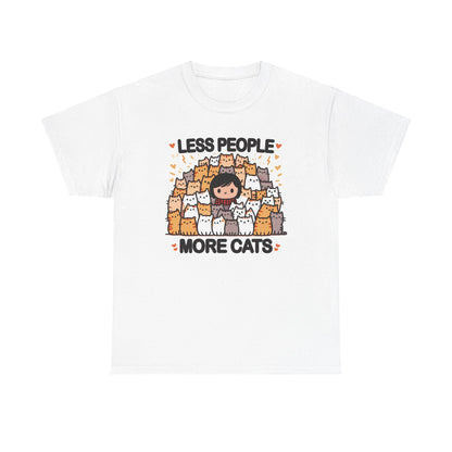 Less People More Cats T-Shirt