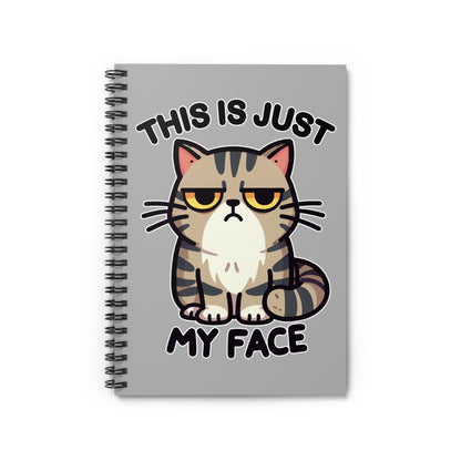 This is Just My Face Spiral Notebook