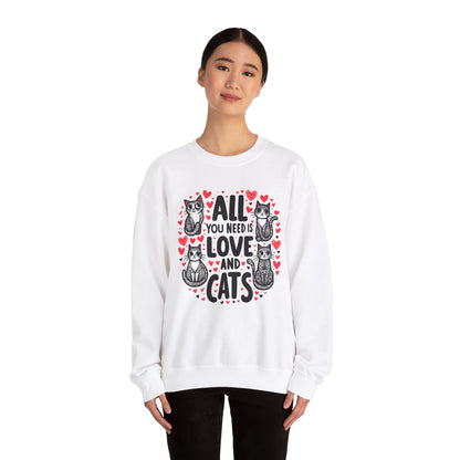 All You Need is Love & Cats Sweatshirt