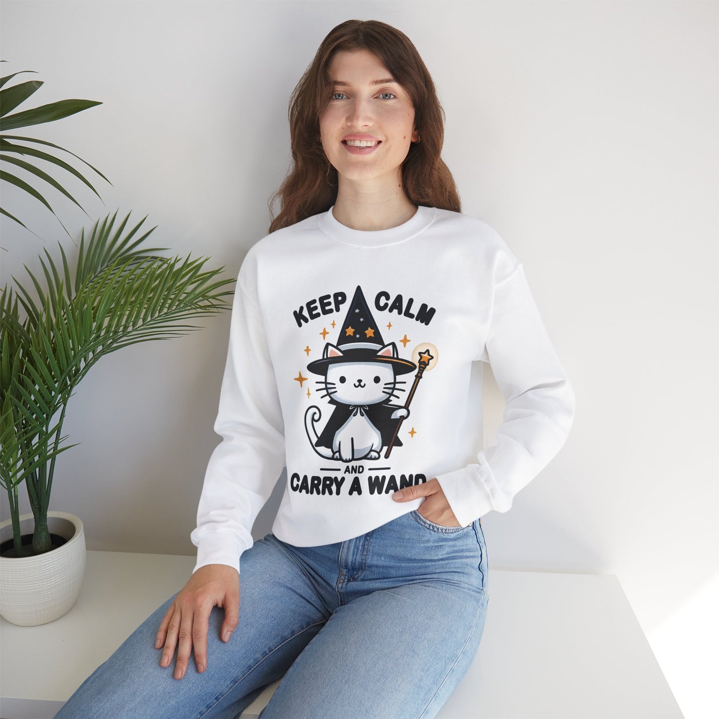 Keep Calm and Carry a Wand Sweatshirt