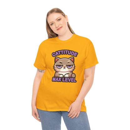 Cattitude Max Level T-Shirt