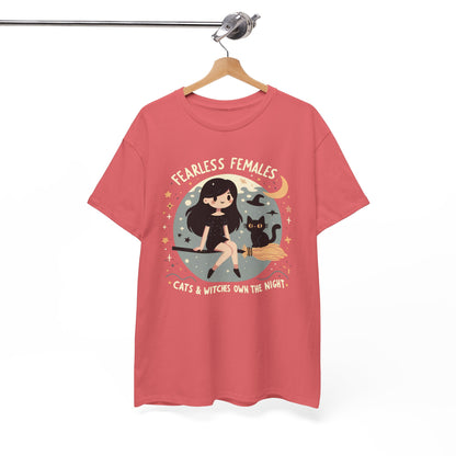 Fearless Females: Cats & Witches Own the Night T-Shirt