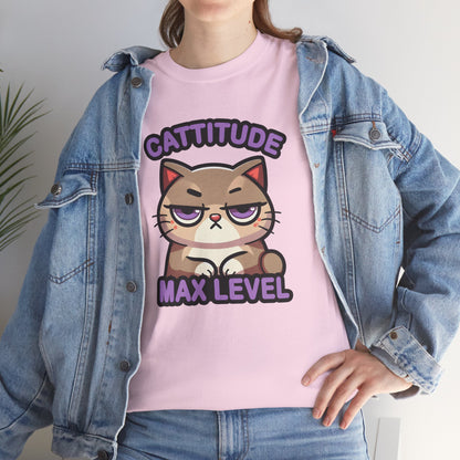 Cattitude Max Level T-Shirt