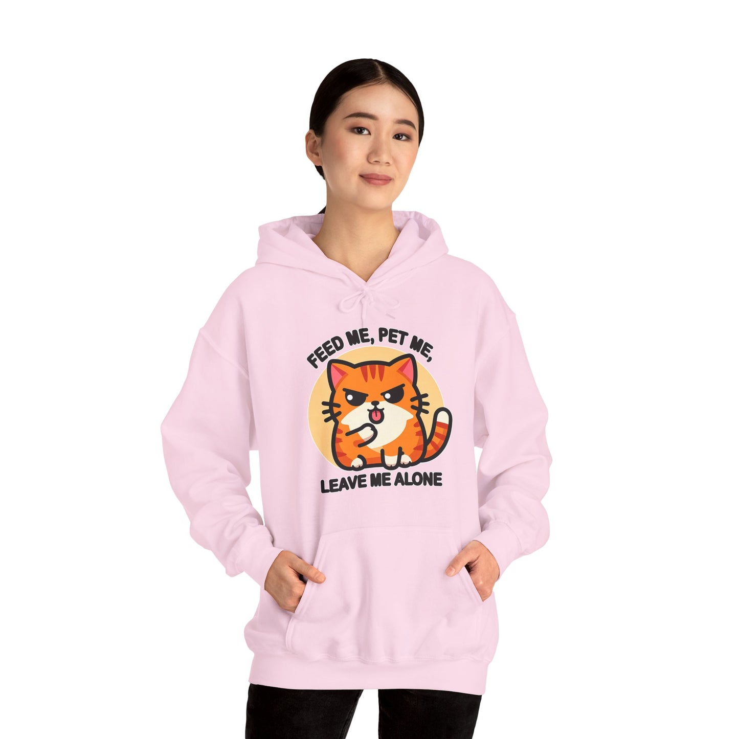 Feed Me, Pet Me, Leave Me Alone Gender-Neutral Hoodie