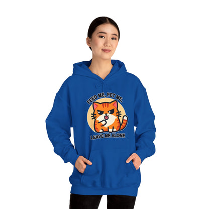 Feed Me, Pet Me, Leave Me Alone Gender-Neutral Hoodie