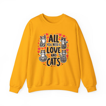 All You Need is Love & Cats Sweatshirt