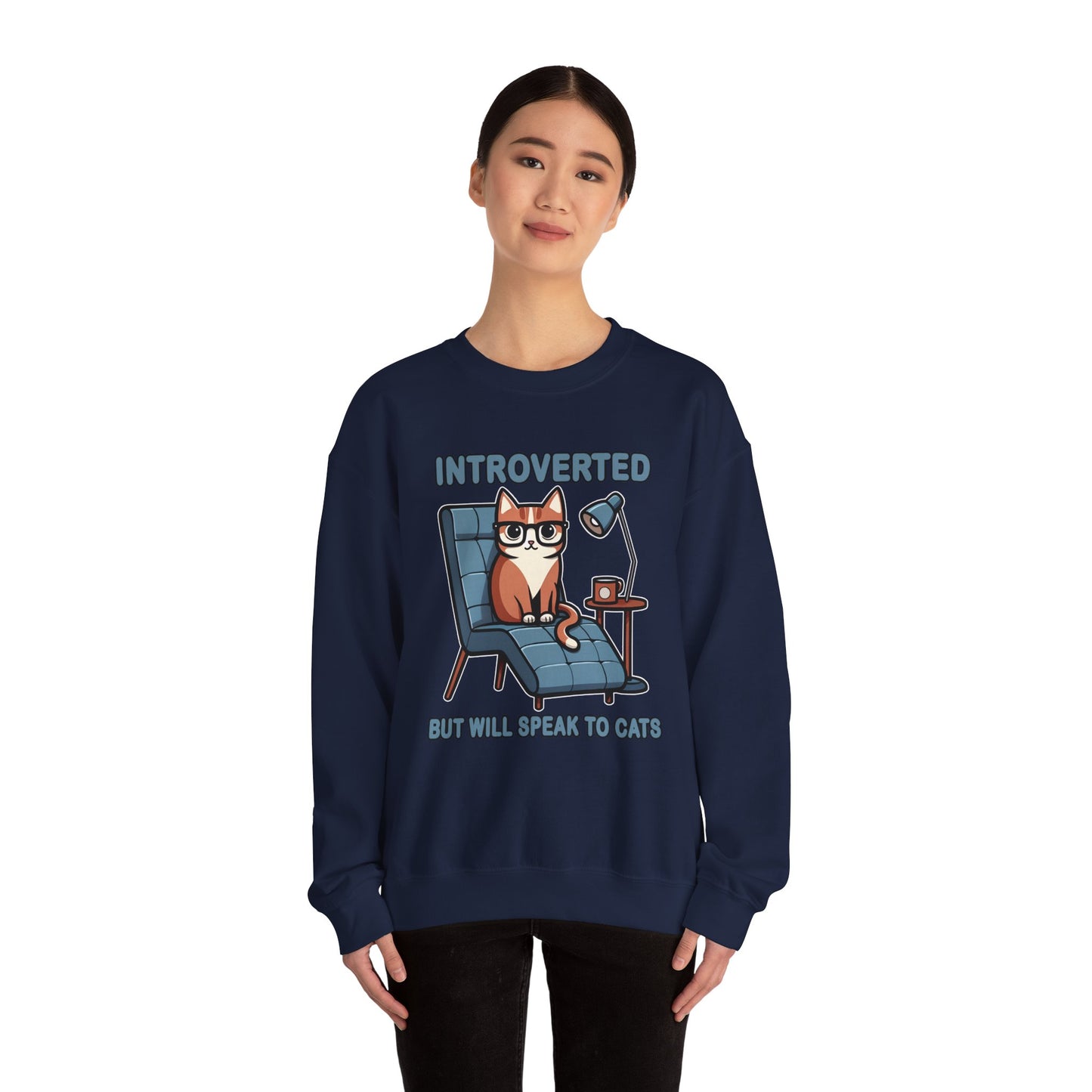 Introverted, But Will Speak to Cats Sweatshirt