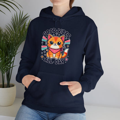 Good Vibes All Day Gender-Neutral Hoodie