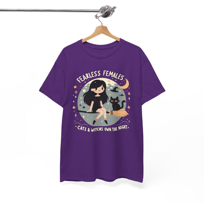 Fearless Females: Cats & Witches Own the Night T-Shirt