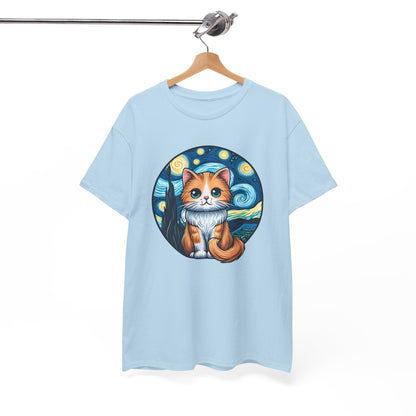 Van Gogh Cat T-Shirt