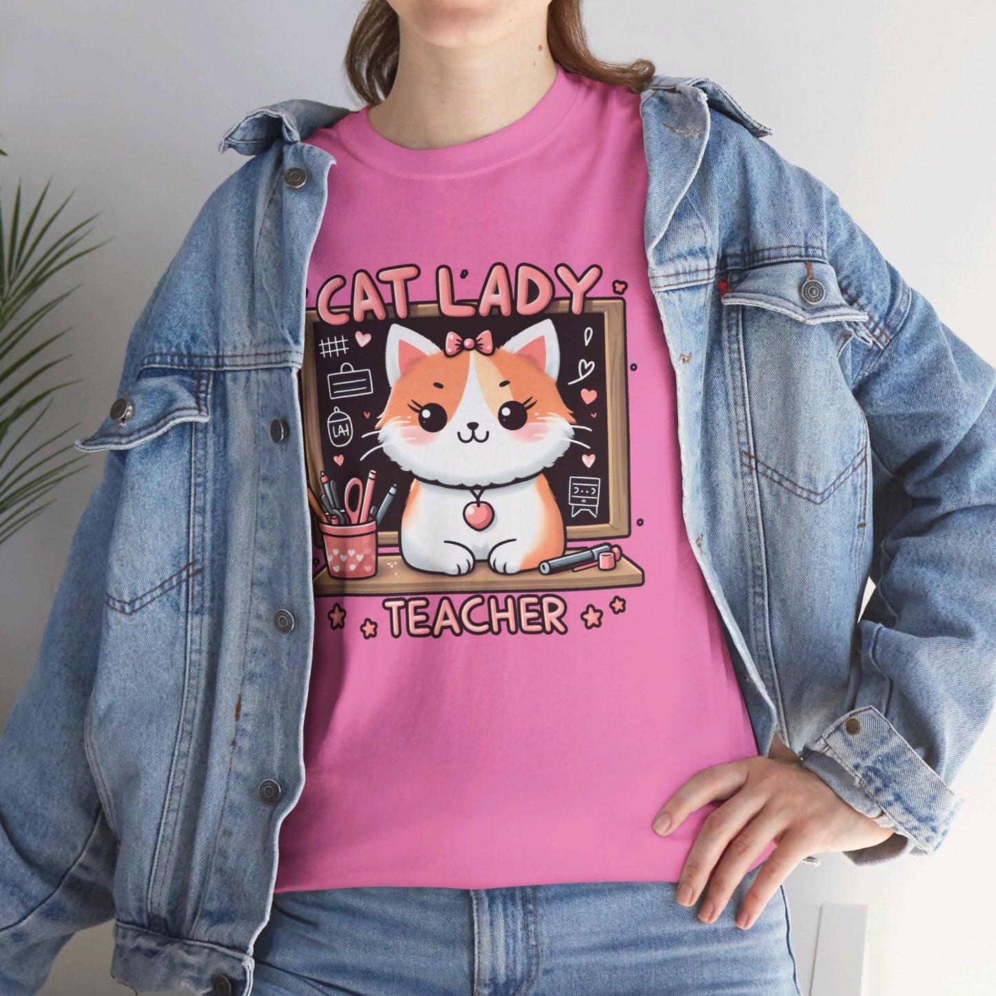 Cat Lady Teacher T-Shirt