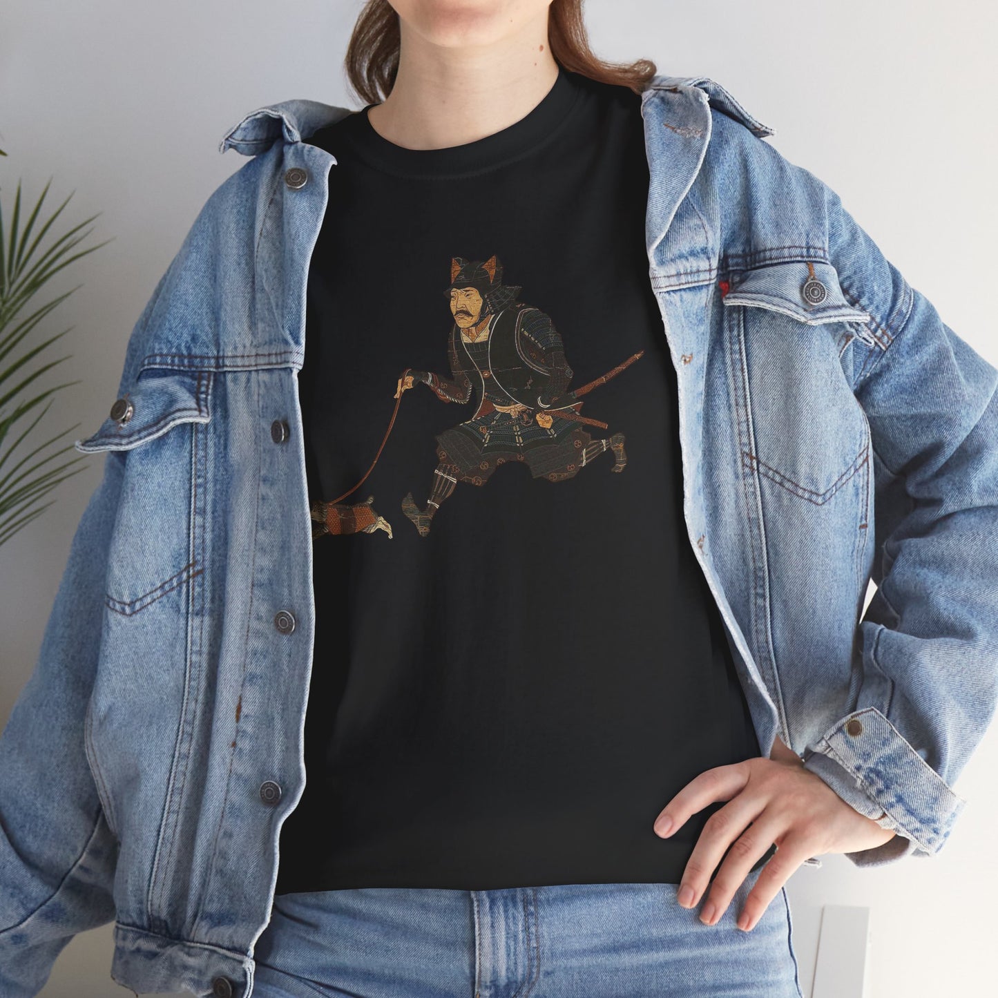 Samurai Walking Cat T-Shirt