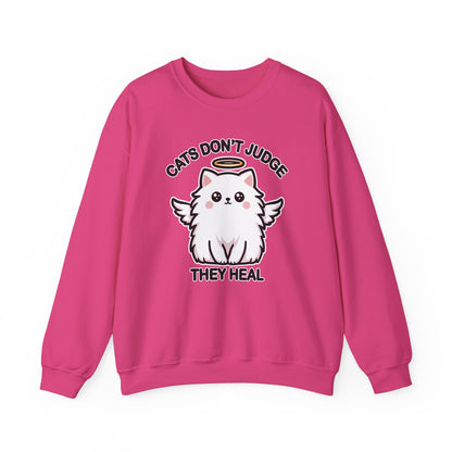 Cats Don't Judge, They Heal Sweatshirt