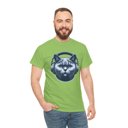 Headphones Cat T-Shirt