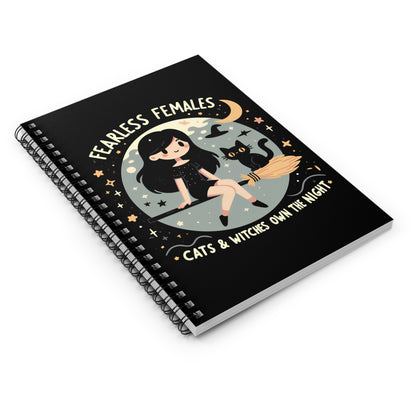 Fearless Females: Cats & Witches Own the Night Notebook