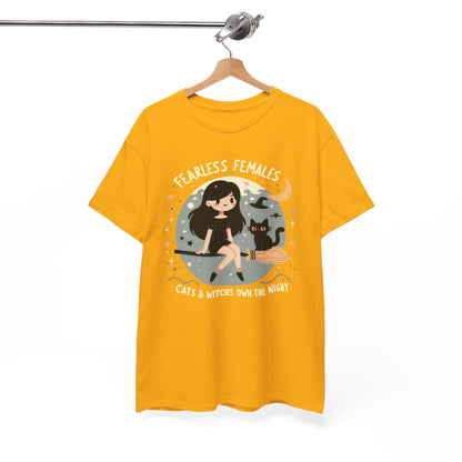 Fearless Females: Cats & Witches Own the Night T-Shirt