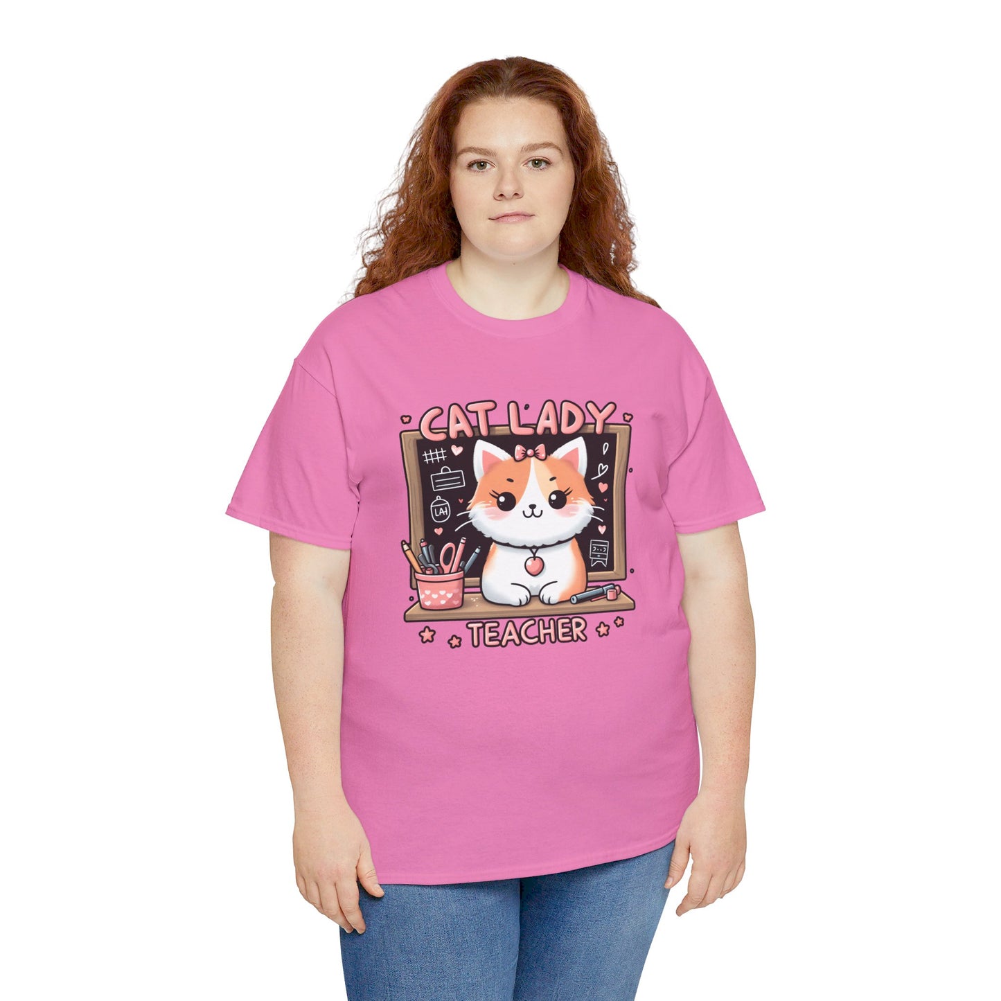 Cat Lady Teacher T-Shirt