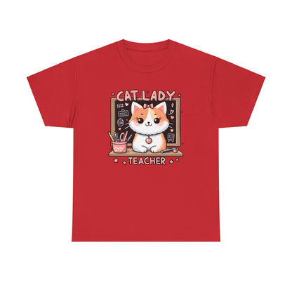 Cat Lady Teacher T-Shirt