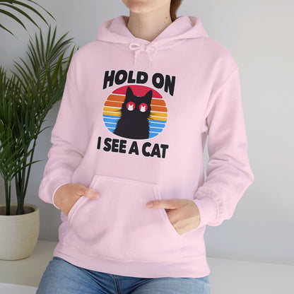 Hold On. I See a Cat Gender-Neutral Hoodie