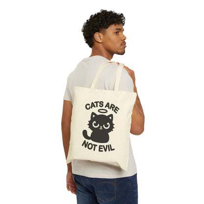 Cats are Not Evil Tote Bag